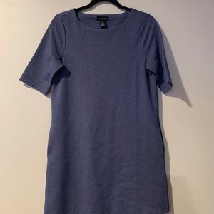 Blue shift dress